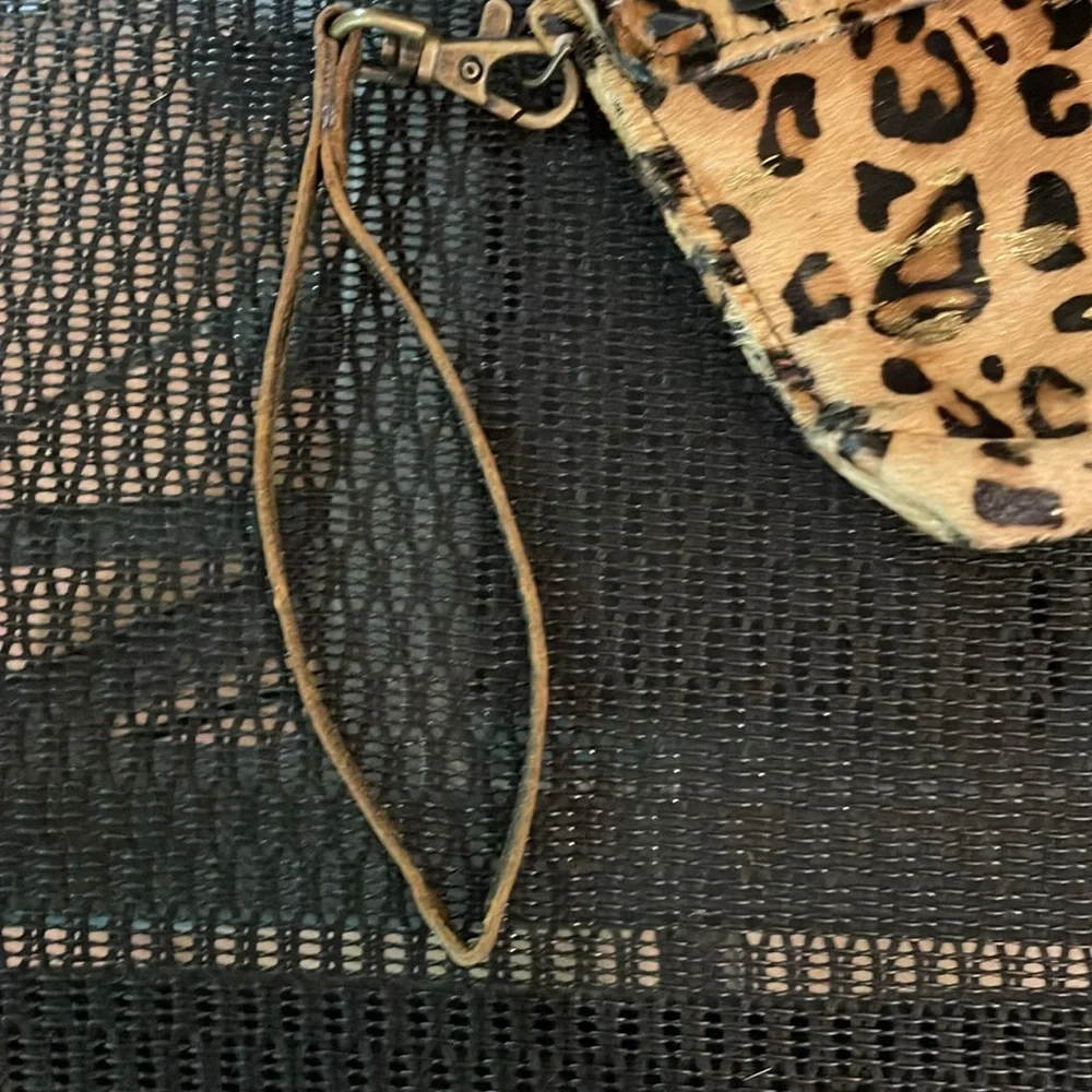 🌟 Myra Bag Golden Confetti Wallet NWT Hair on Hide Leather - Picture 8 of 9